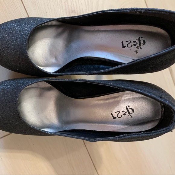 Black Glitter Stilettos - Picture 3 of 9